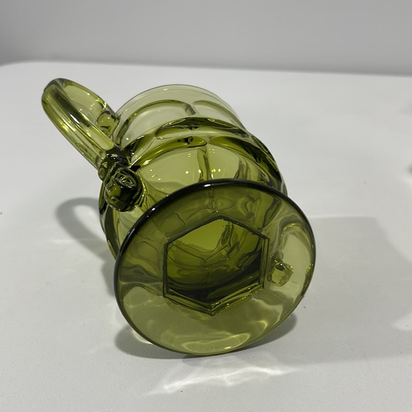 Fostoria Argus Green Henry Ford Museum HFM Sugar Bowl and Creamer set - Picture 6 of 16